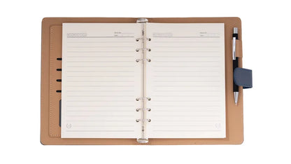 Organiseur de bureau simili cuir avec coffret cadeau A5 -noir