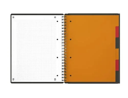 Cahier Oxford organiser book a4+quadrillé 5X5