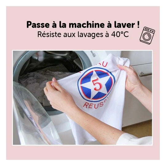 Papier transfert textile coton noir ou fonçé- 4 feuilles