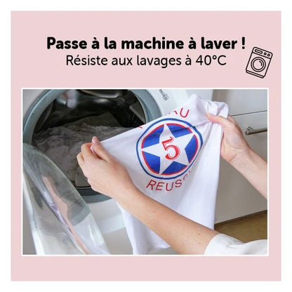Papier transfert textile coton noir ou fonçé- 4 feuilles