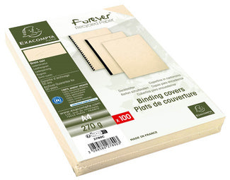 Plats pour reliure A3 ivoire grain cuir -lot de 100