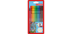 Feutre pen 68 etui souple 10 couleurs assorties