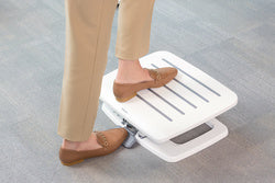 Repose-pieds ergonomique  assis-debout-blanc