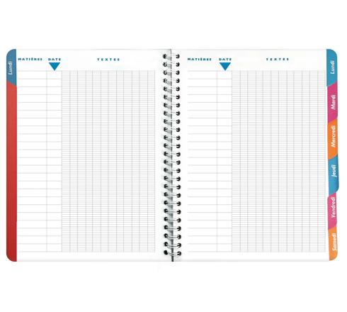 Cahier de textes Jurassic World Spirale 17x22 cm - EXACOMPTA