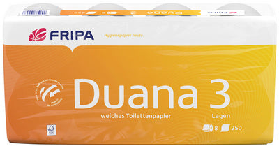 Papier toilette 3 plis - extra-doux et écologique - lot de 8