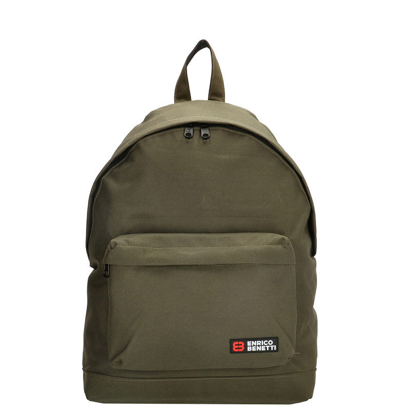 Sac à dos Amsterdam 15" olive vert Enrico Benetti