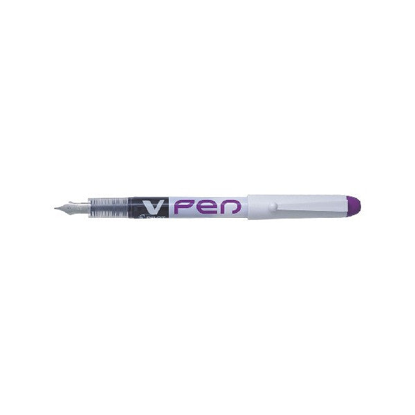 stylo plume v-pen  encre effaçable violet