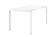BUREAU DROIT 160X80CM BLANC - GAMME WORK