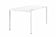 Bureau droit 4 pieds 140x80 cm gamme work- blanc